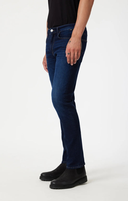Marcus Slim Straight Leg Jeans - Rinsed Brushed Feather Blue