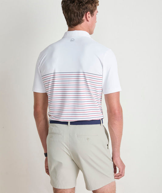 Breton Stripe Palmero Performance Polo
