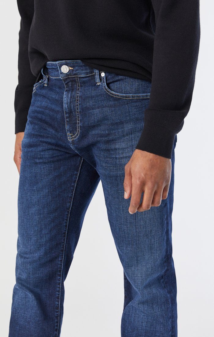 Marcus Slim Straight Leg Jeans - Deep Organic Move
