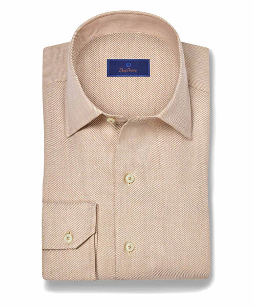 Oatmeal Cotton-Cashmere Sport Shirt