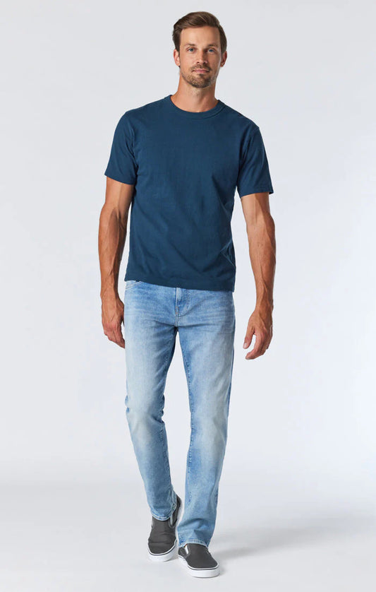 Zach Straight Leg Jeans - Lt Foggy Feather Blue