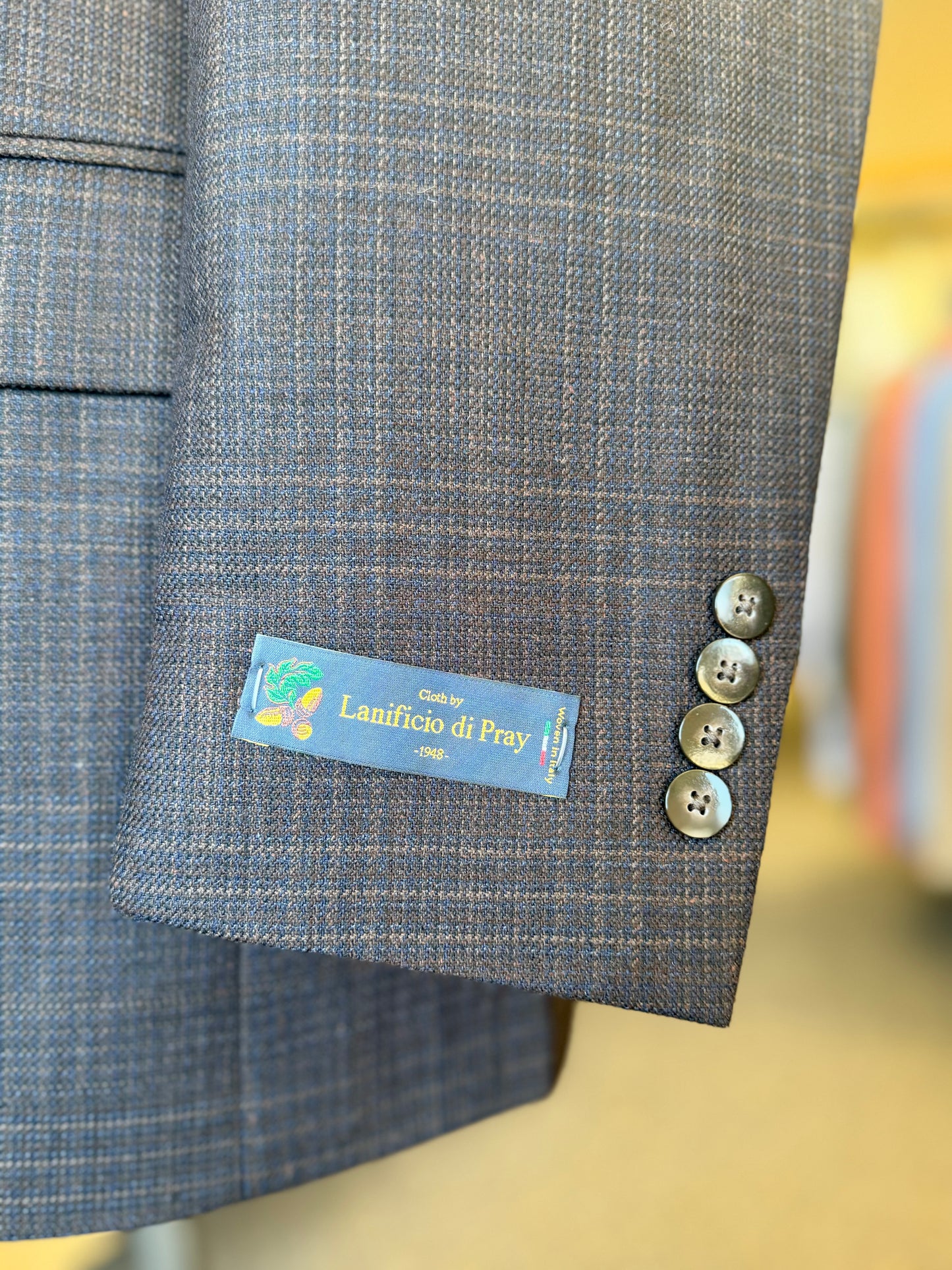 Brown & Navy Plaid Sport Coat