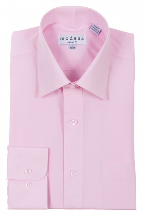 Modena Classic Fit Dress Shirt Pink M300CL0R / 18.5 x 38/39 Modena Classic Fit Dress Shirt Pink M300CL0R / 18.5 x 38/39