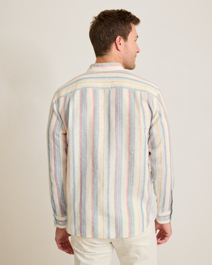 Las Mantas Stripe Linen Shirt