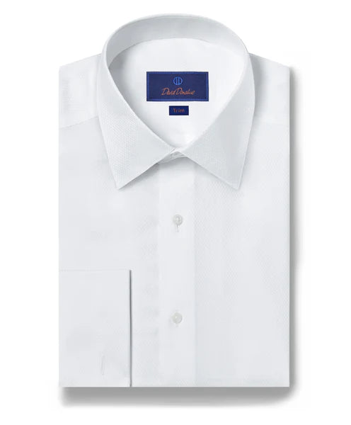 Dobby Weave French Cuff Formal Shirt