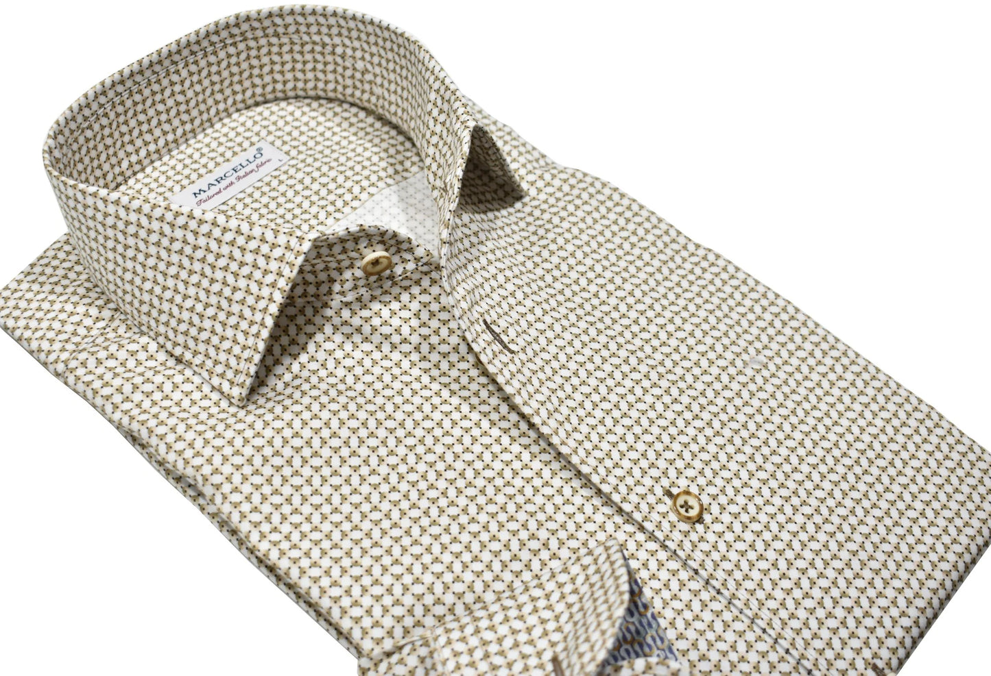 Tan Andrew Roll Collar Shirt
