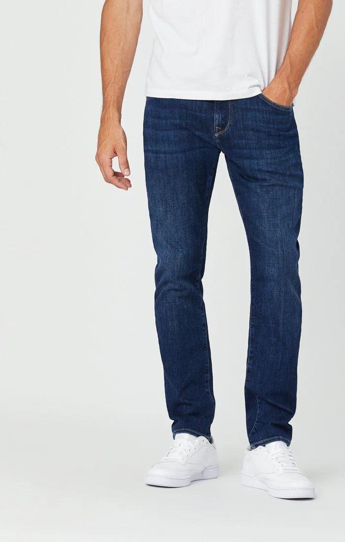 Zach Straight Leg Jeans - Dark Feather Blue