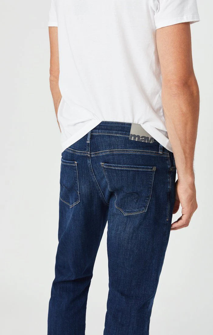 Zach Straight Leg Jeans - Dark Feather Blue