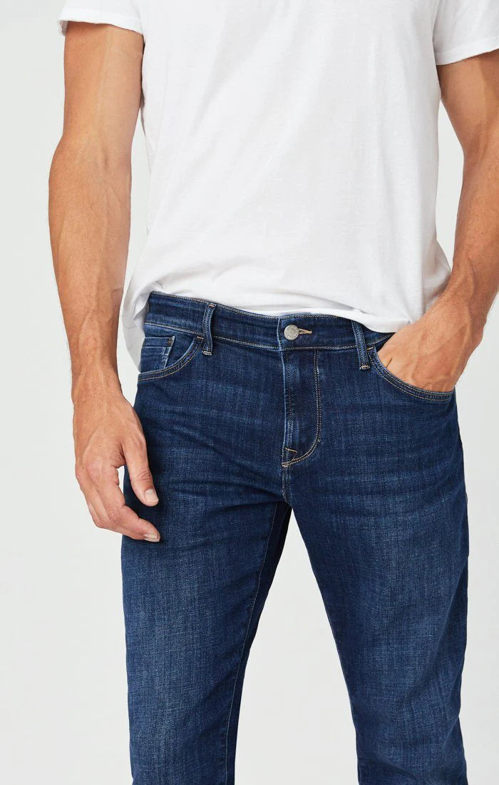 Zach Straight Leg Jeans - Dark Feather Blue