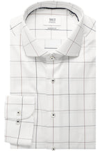 Check Twill Modern Fit Cutaway Collar