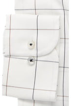 Check Twill Modern Fit Cutaway Collar