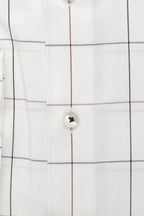 Check Twill Modern Fit Cutaway Collar