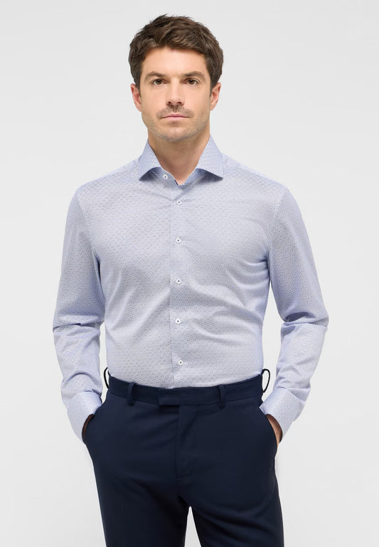 Printed Twill Cutaway Collar Shirt