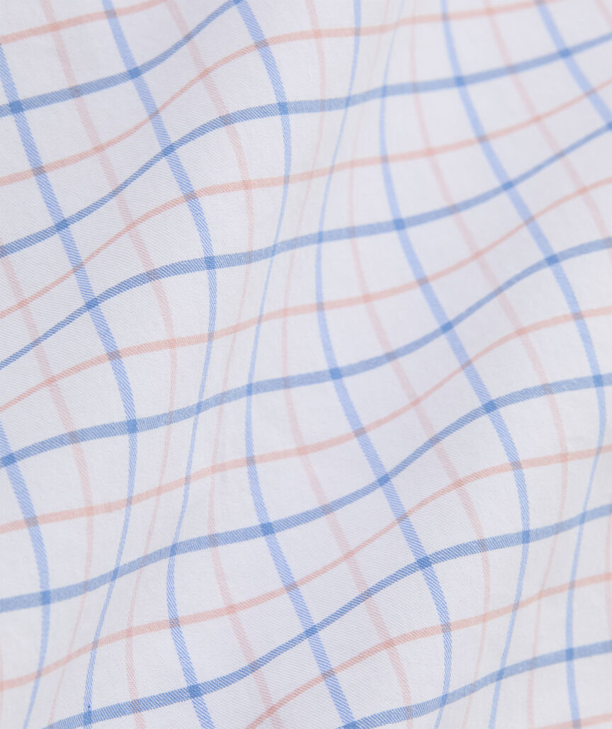 Moorings Tattersall Performance Cotton Shirt