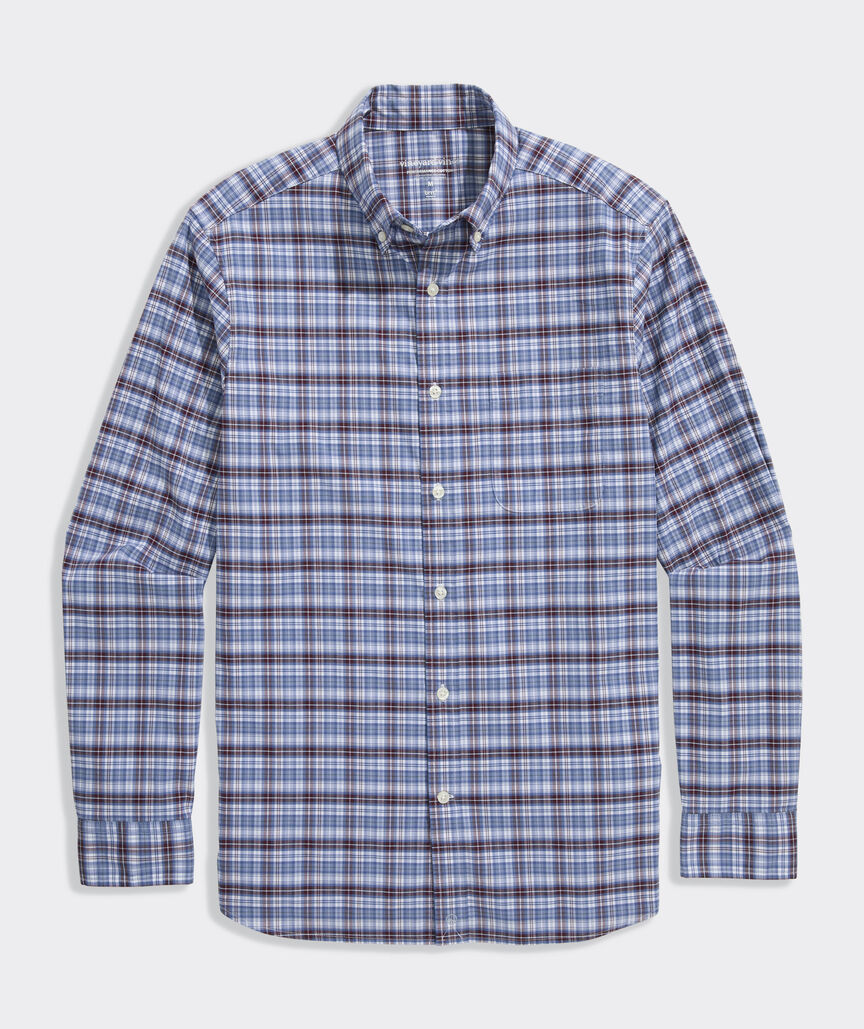 Faraway Plaid Performance Cotton Shirt