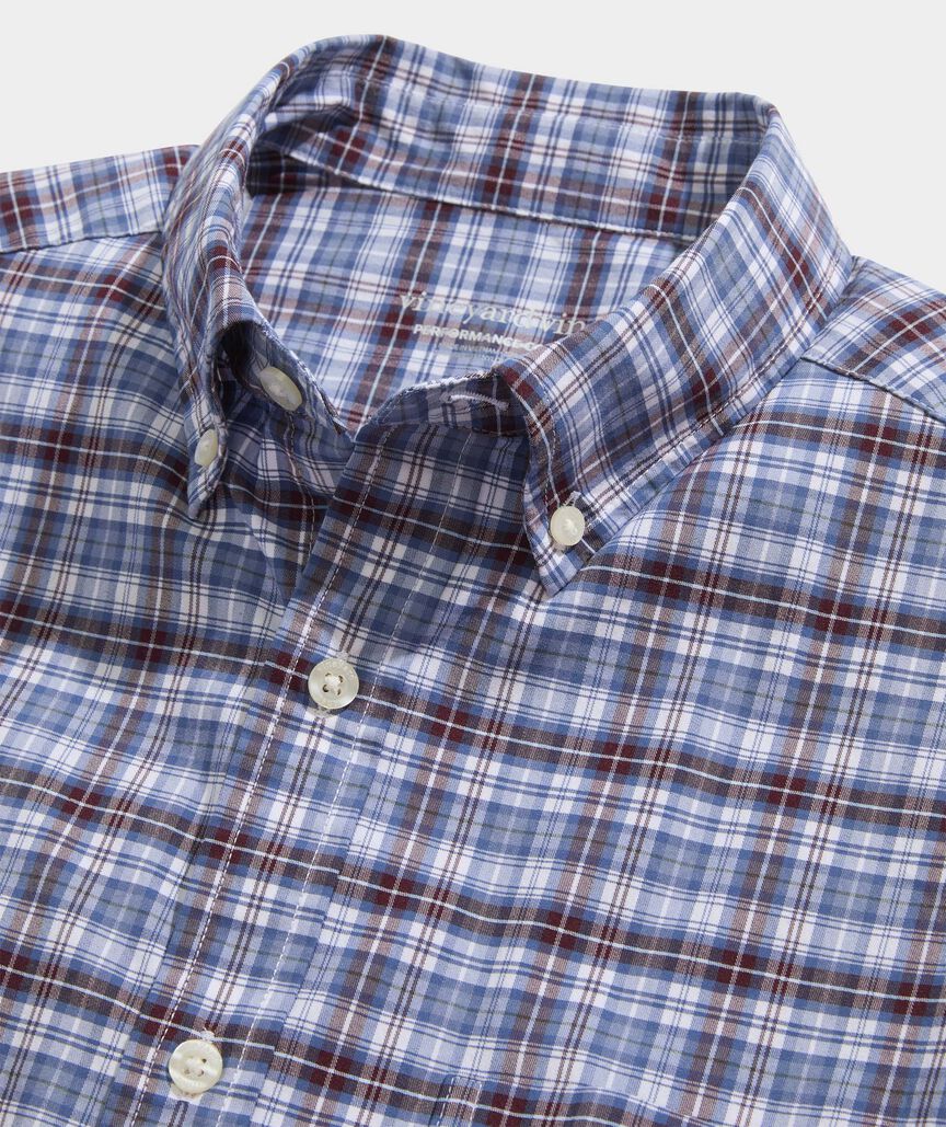 Faraway Plaid Performance Cotton Shirt