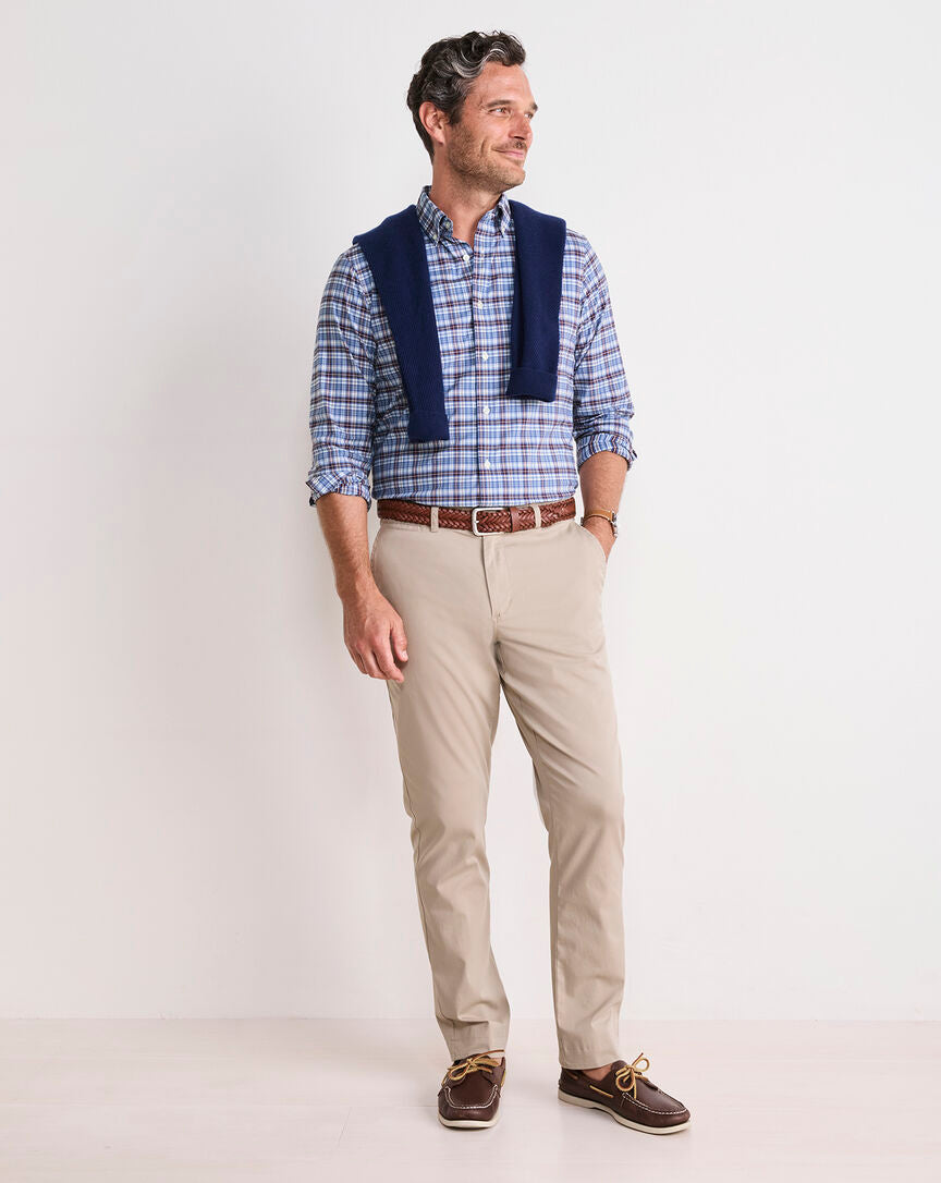 Faraway Plaid Performance Cotton Shirt