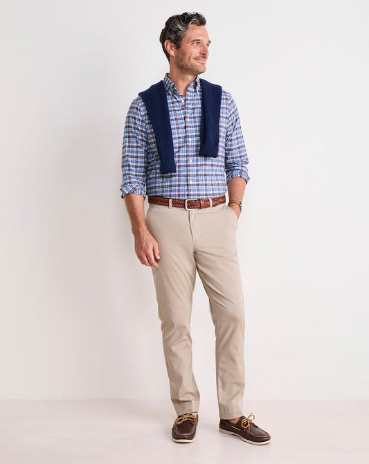 Faraway Plaid Performance Cotton Shirt