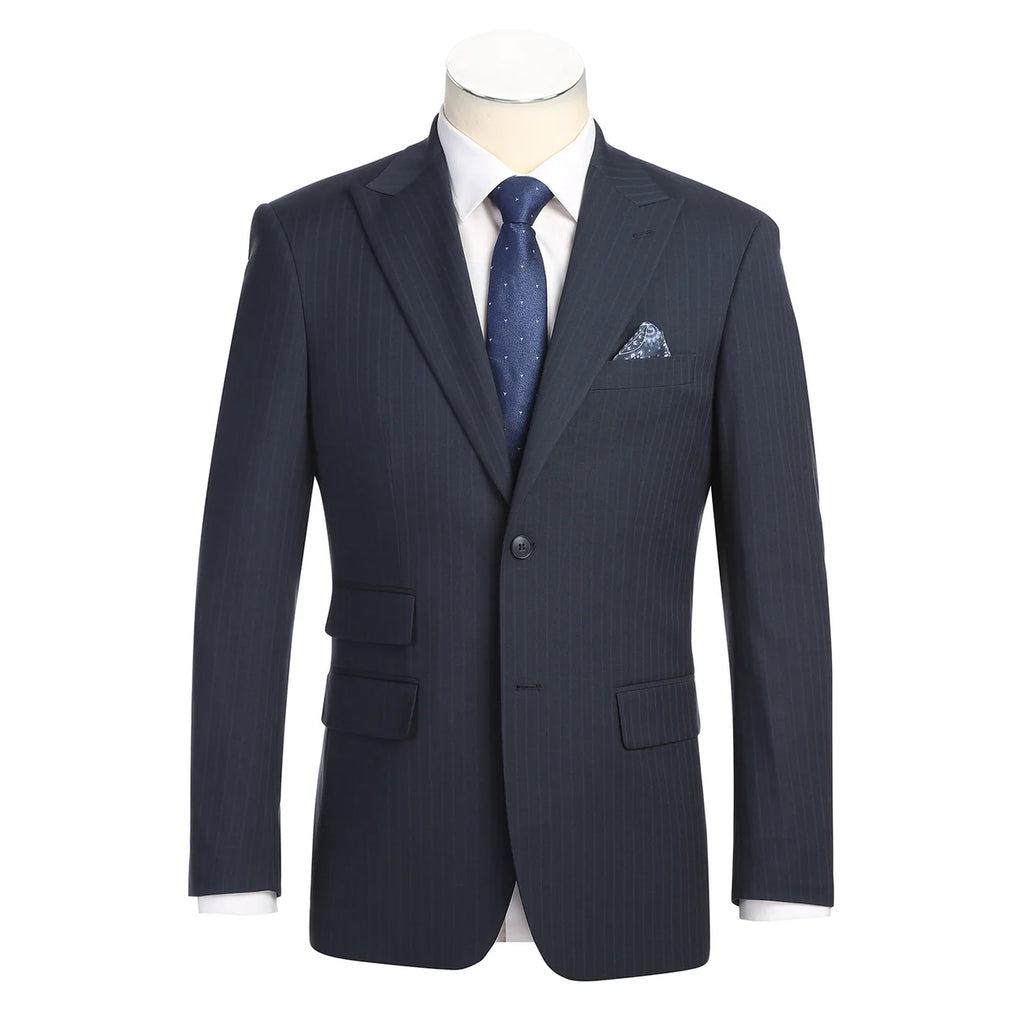Prestige Navy Pinstripe Suit