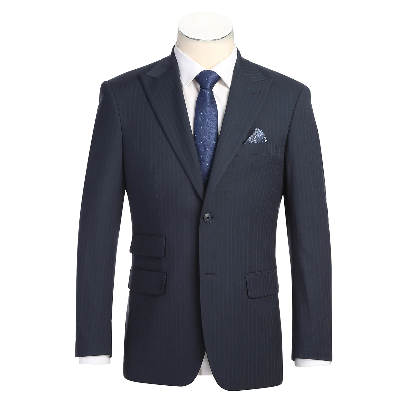 Prestige Navy Pinstripe Suit