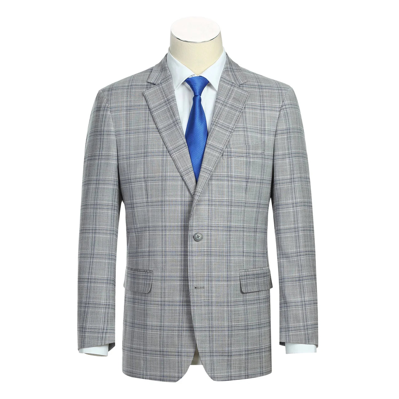 Classic Fit Checked Suit Jacket