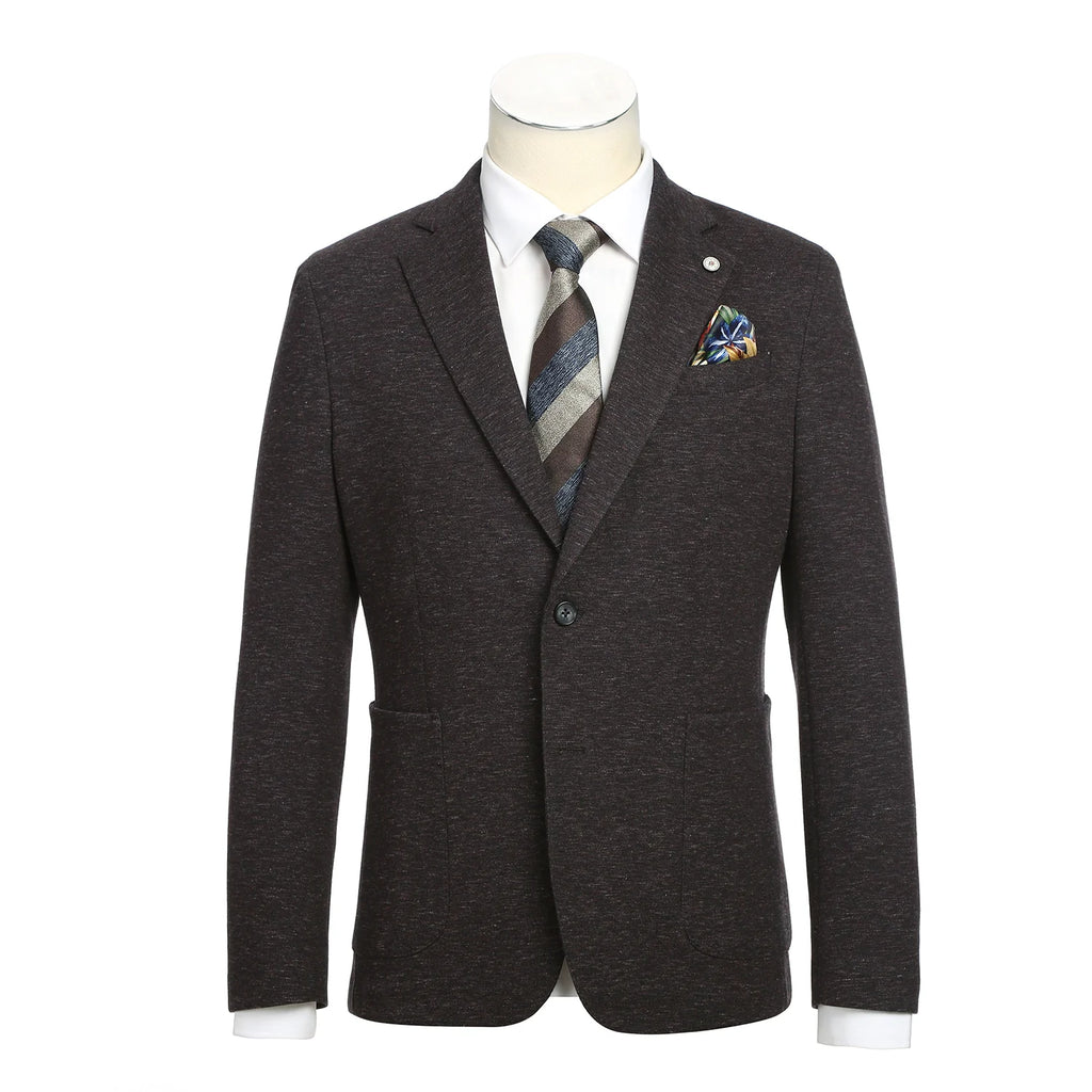 Knit Half Canvas Blazer