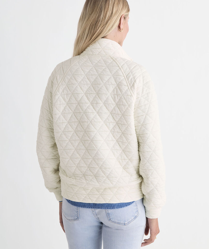 Coastal Quilted Half Zip
