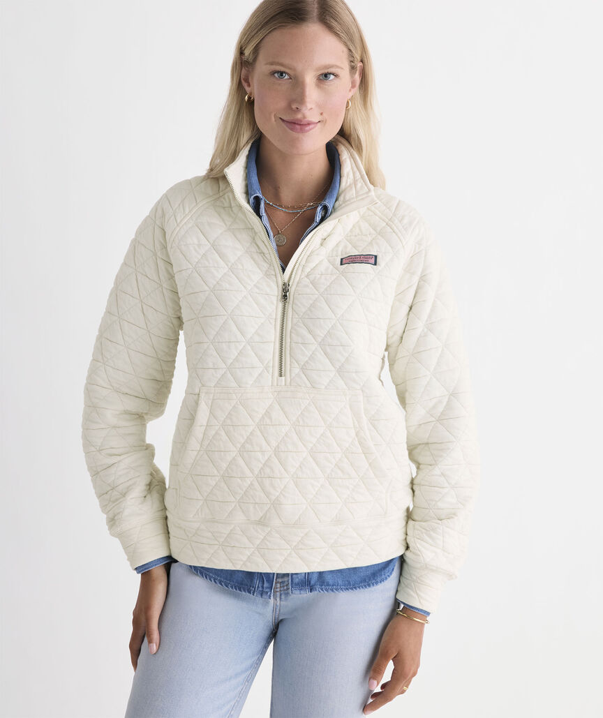 Coastal Quilted Half Zip