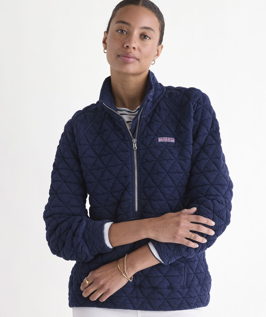 Coastal Quilted Half Zip