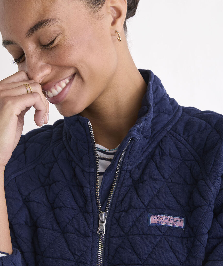 Coastal Quilted Half Zip