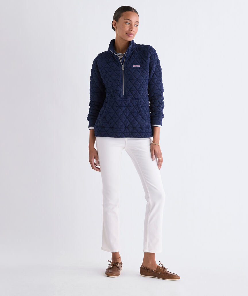 Coastal Quilted Half Zip