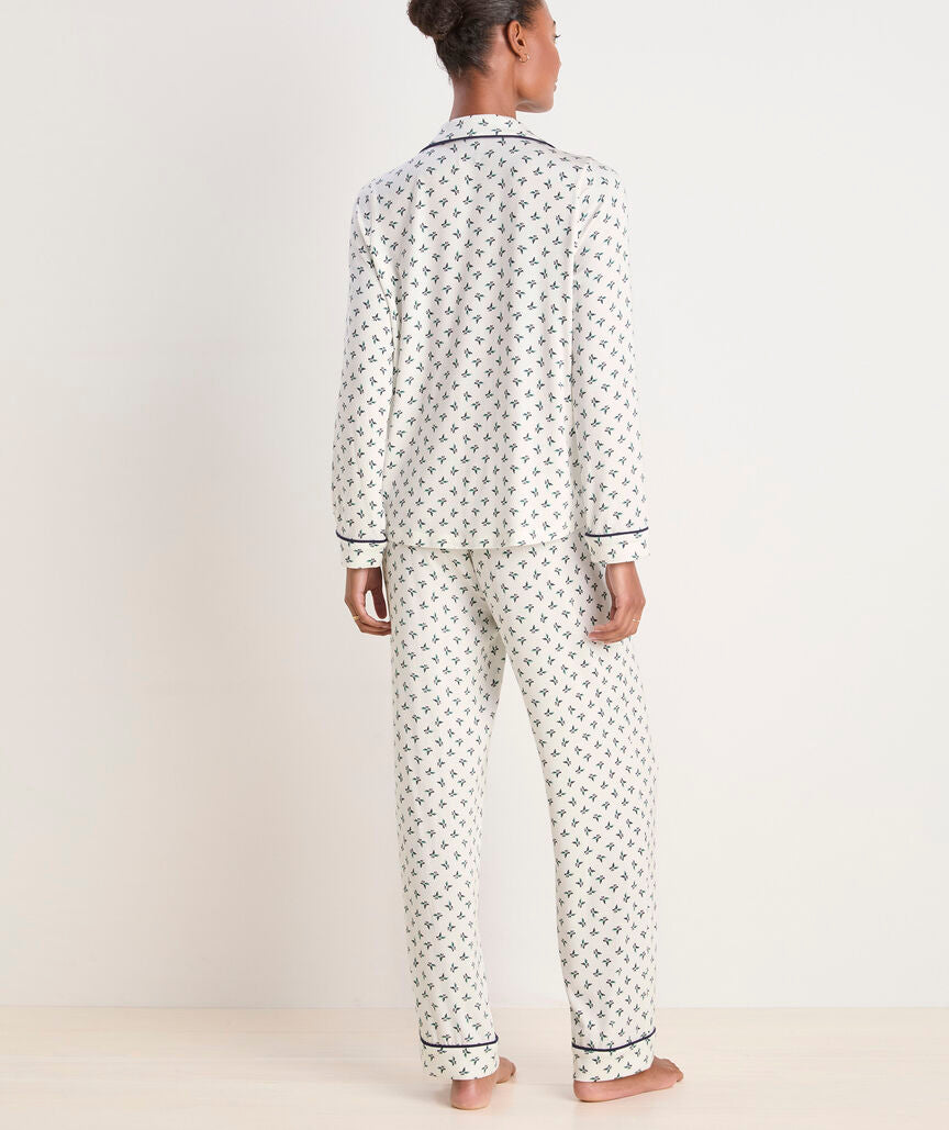 Super-Soft Printed Knit Pajama Set