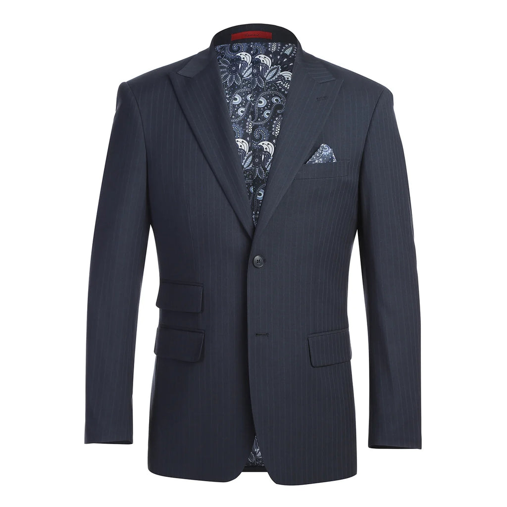 Prestige Navy Pinstripe Suit