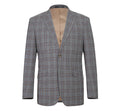 Slim Stretch Windowpane Suit Jacket