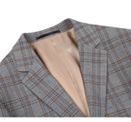 Slim Stretch Windowpane Suit Jacket