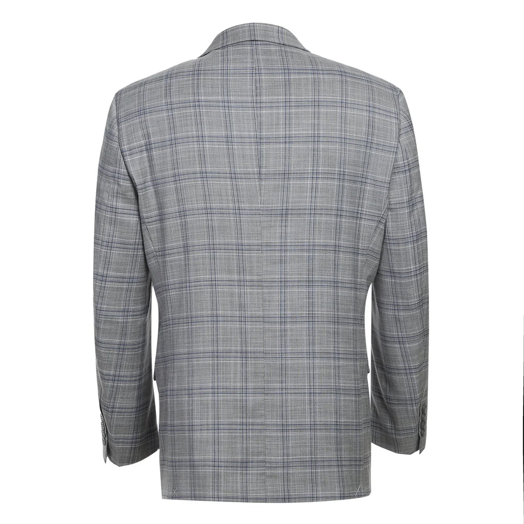 Classic Fit Checked Suit Jacket