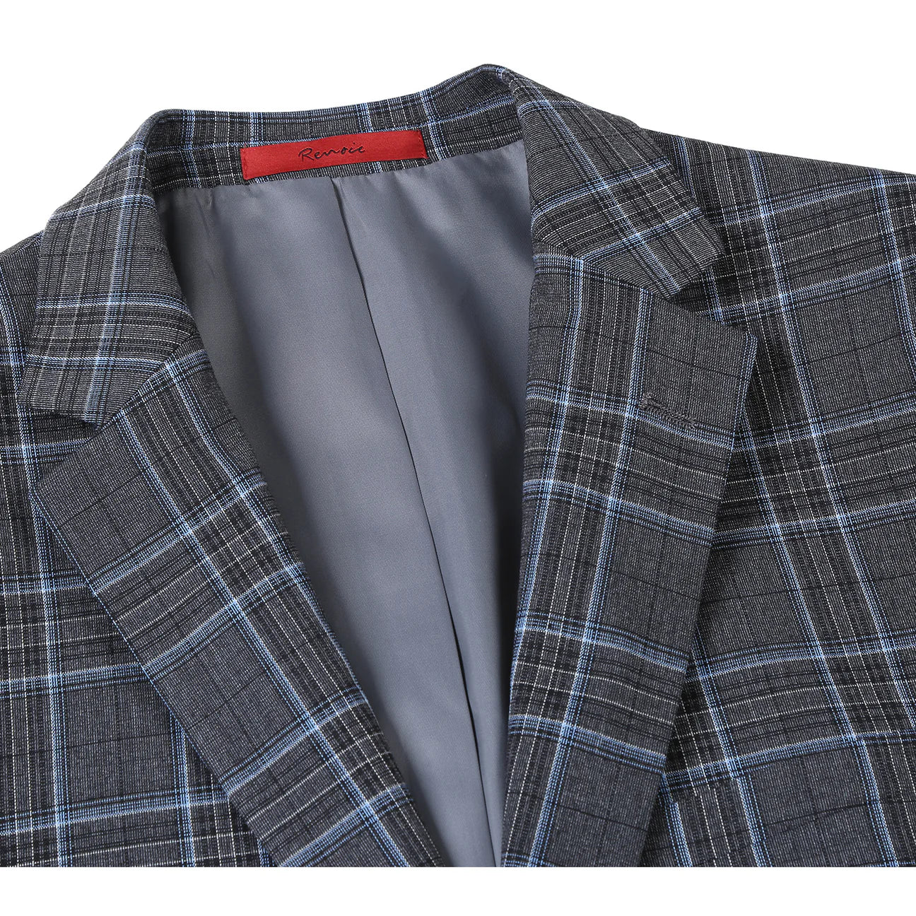 Slim Fit Checked Suit Jacket