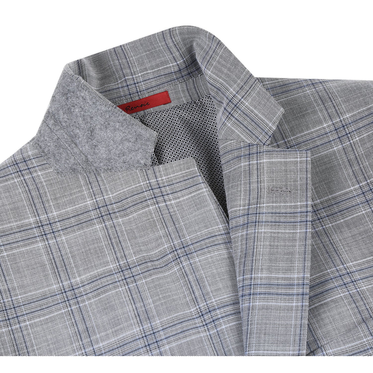 Classic Fit Checked Suit Jacket