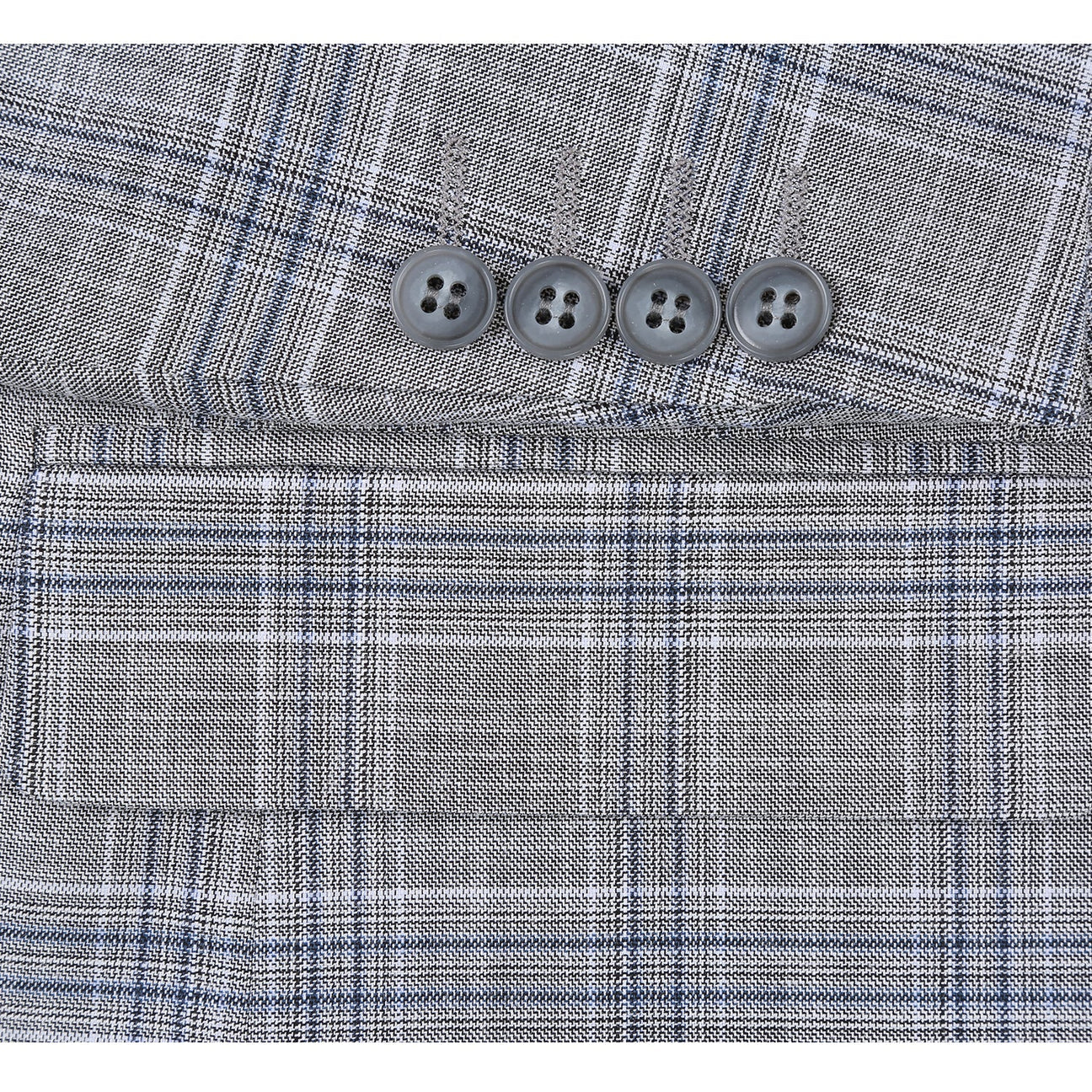 Classic Fit Checked Suit Jacket