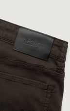 Charisma Relaxed Straight Pants in Brunette Twill - Faded