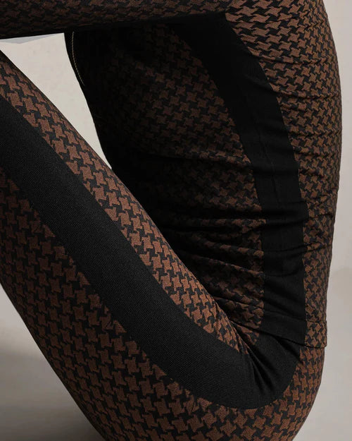 Après Houndstooth Seamless Quarter Zip