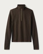 Après Houndstooth Seamless Quarter Zip