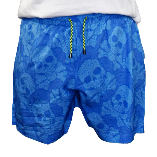 Paisley Skull Swim Trunks