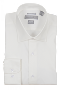 Two Ply Cotton Contemporary Dress Shirt Ecru