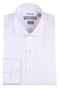 Two Ply Cotton Contemporary Dress Shirt White