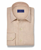 Oatmeal Cotton-Cashmere Sport Shirt