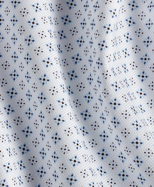 White & Chocolate Neat Sport Shirt
