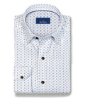 White & Chocolate Neat Sport Shirt