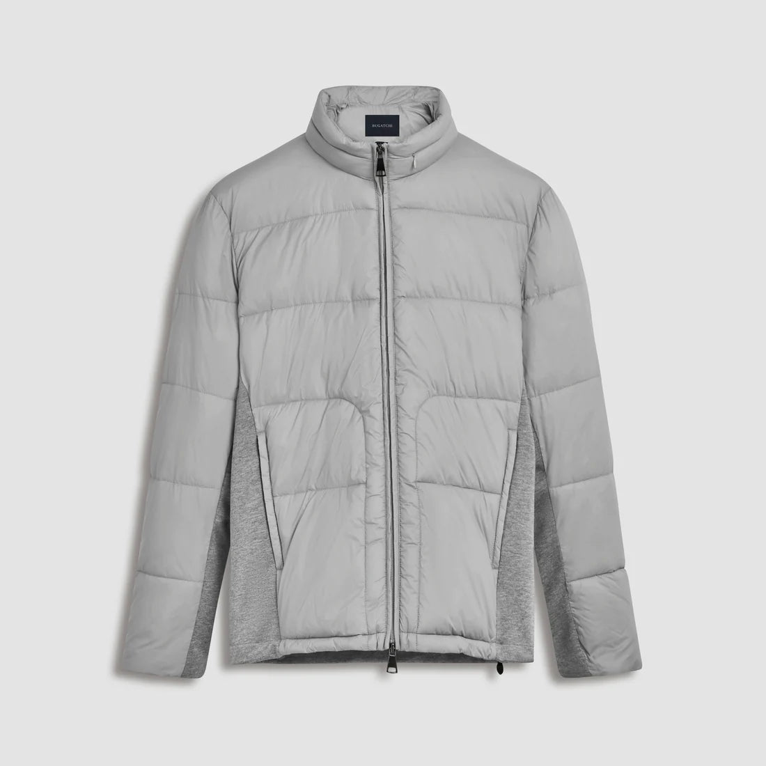 Quilted Bomber Jacket with Stow-Away Hood