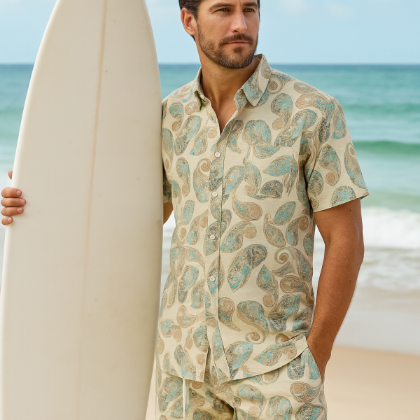 Paisley Time Camp Shirt